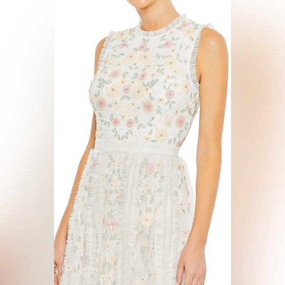 Mac Duggal 9137 Women’s Floral Embroidered A-line Dress, size‎ 6 - Picture 4 of 13